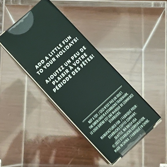 💕💛NEW 🌟 Set of 2 Starbucks 2022 Holiday Metallic Bling Tumbler Keychains - Picture 4 of 6